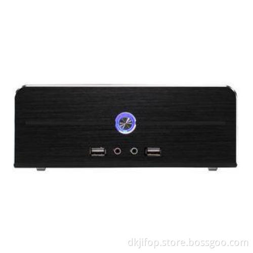 Black Mini ITX Tower Computer Cases With Shining Power Butt